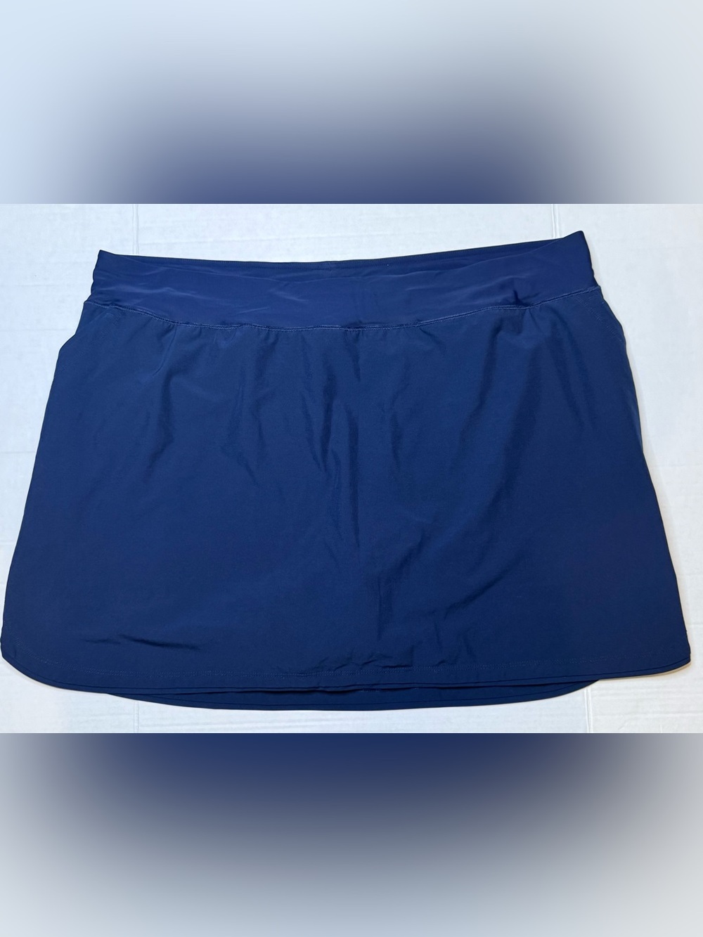 Lands’ End Navy Active Skort Women’s 24W Plus Size Swim Athletic Tennis Golf